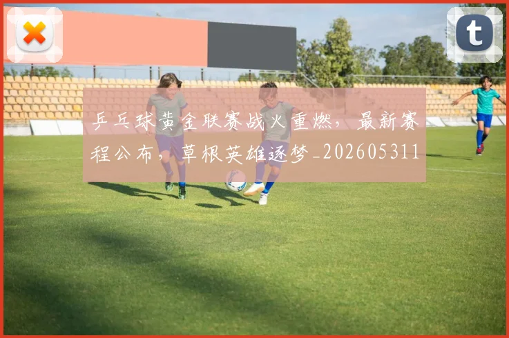 乒乓球黄金联赛战火重燃,最新赛程公布,草根英雄逐梦_20260531151634